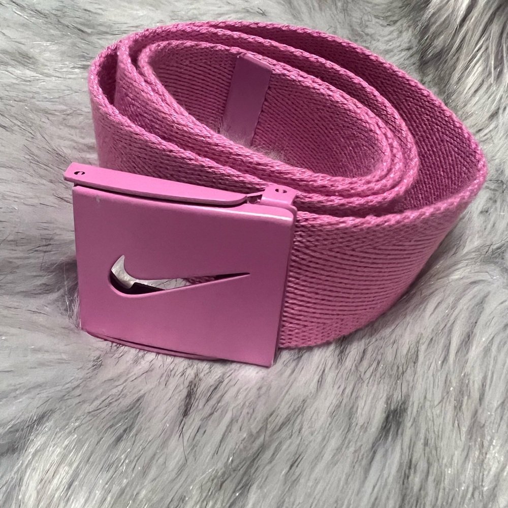 Nike Pink Canvas Belt